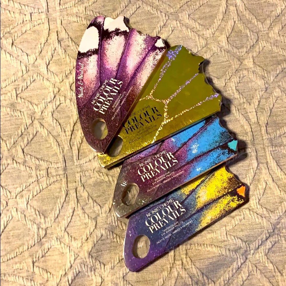 Lot of 4 eyeshadow pallets, never opened.